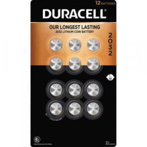 Duracell Lithium 2032 Batteries, 12-count